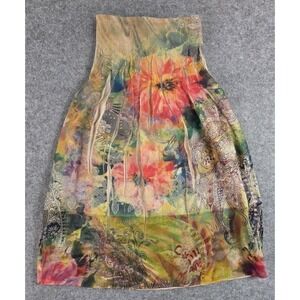 Lapis Anthropologie Skirt Dress Stretch Boho Embroidered Muticolor One Size